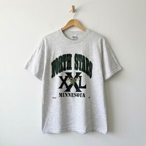 Vintage Minnesota North Stars XXL T Shirt Salem Sportswear Hockey NHL 1991 Gray